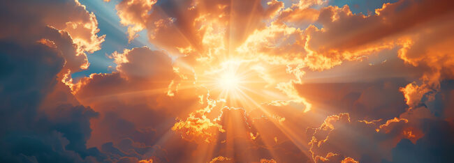 amazing sunset, AI generated